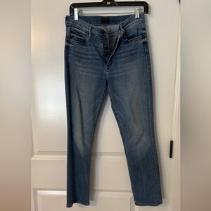 MOTHER Women's Straight Leg Jeans in Deep Blue